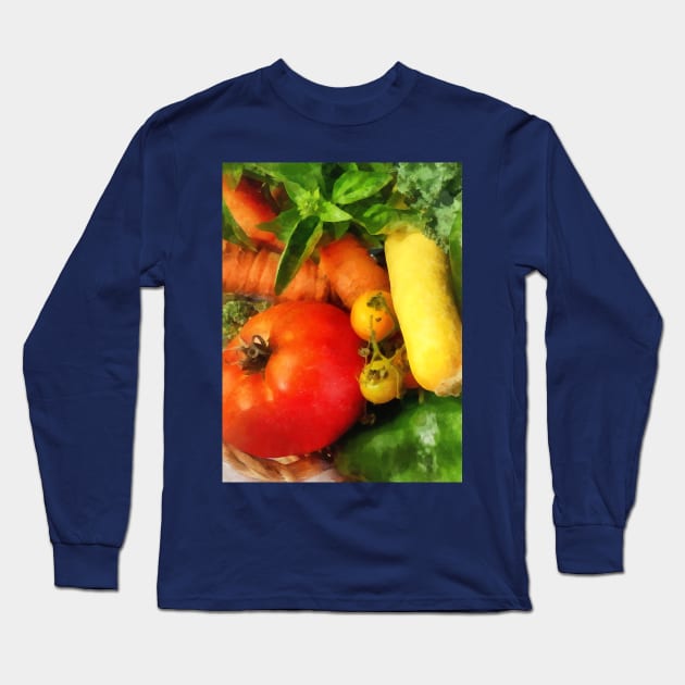 Vegetable Medley Long Sleeve T-Shirt by SusanSavad